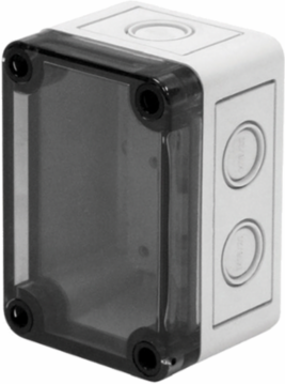 MultiBox Transparent Scr Cover NEMA Type 4X, 7.08x7.17x4.37 Inch, Light Gray, Polystyrene
