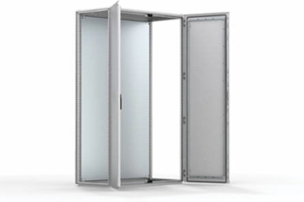 Modular Double Door Enclosure, 2000x1200x800mm, Mild Steel, IP55