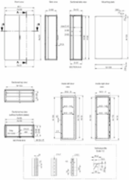 Modular Double Door Enclosure 2000x1600x400mm Mild Steel IP55