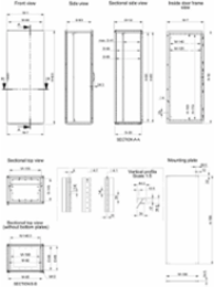 Modular Single Door Mild Steel Enclosure 78.74 x 31.5 x 23.62 Inch, IP66
