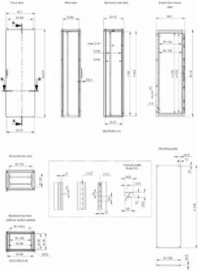 Modular Enclosure 78.74 x 39.37 x 31.5 Inch, Mild Steel, IP 55