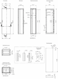 Modular Single Door Enclosure 2200x800x800mm Mild Steel IP 55