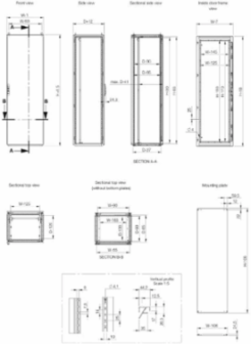 Stainless Steel Floor Stand Enclosure 1800 x 1000 x 500, IP55, NEMA Type 12