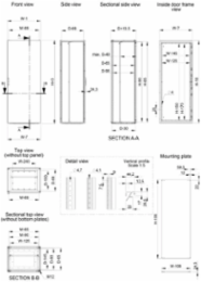 Modular Stainless Steel Single Door Enclosure 78.74 x 31.5 x 23.62 Inch