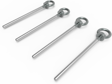 Lifting Kit for Floor Standing Enclosures, 271x50x30mm Mild Steel, Plated