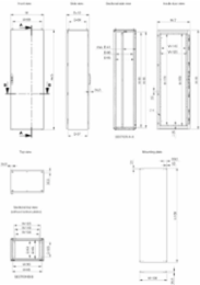 Floor Stand 2000x1000x500mm Mild Steel IP55 Single Door Enclosure