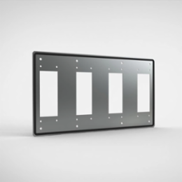 Cover Plates, 52 x 123 x 2 mm, Zinc Plated Mild Steel, 16 Pins