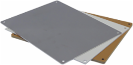 VJ Series Back Mounting Plate 14x12x.10 Light Gray Mild Steel