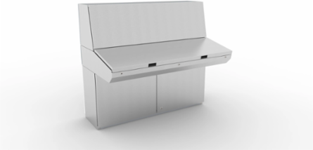 Top console, 500x1200x494, Combinable encl., no MP, Stainless steel 316, IP55