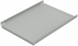Fixed Shelf for 19 Inch Rack A, Powder Coated Steel, 8.9 lbs, Light Gray