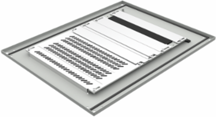 ProLine G2 Vented Gland Plate, 1200 x 600, Steel, Light Gray