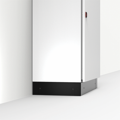 Side Plinths, PA, 100x154x21mm, Umbra Gray, Zinc Plated, Mild Steel