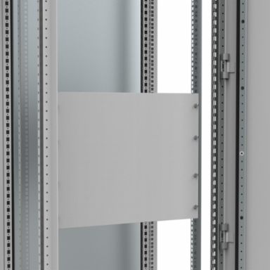 Painted Steel Front Panel, PAC, 89x470x12mm, Light Gray, Mild Steel