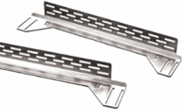 Adjustable Rack-Mounting Rails, 1100mm Deep, Black Steel, Size 2x3.75x39.79 Inch