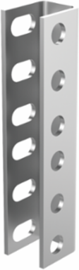 Rack Angle Adapter Bracket, fits 19", 23", 24", Steel