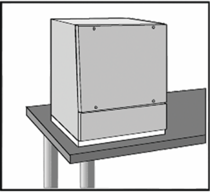 ProLine Sloped Front HMI Base 1200x600mm Steel Lt Gray