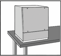 ProLine Sloped Front HMI Base, Fits 800x600mm, Steel, Lt Gray