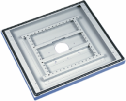 ProLine Base with Cutout, 600x600mm, Brushed Stainless Steel