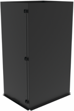 Containment System Chimney 18 Inch x 21-1/01 Inch x 16-69 Inch Steel Black