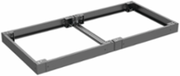 Plinth Combining Profiles, PCP, 60x62x465mm, Umbra Gray, Zinc Plated, Mild Steel