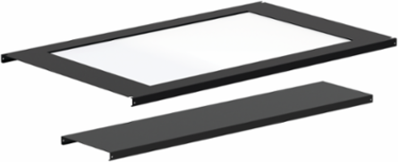 Window Ceiling Panel, fits 600x1200mm, Black, Steel