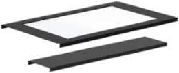 Window Ceiling Panel, fits 600x1200mm, Black, Steel