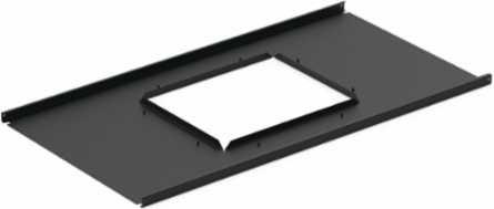 Chimney Ceiling Panel 700x1200, Steel, Black, 5.63x39.71x27.44 Inch