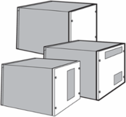 Rear Cover for ProLine Sloped-Front HMI, fits 500Ax600mm, Lt Gray, Steel