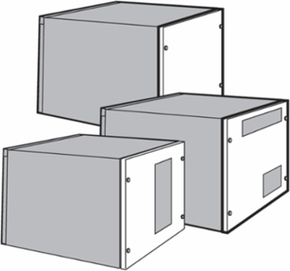 Rear Cover for ProLine Sloped-Front HMI, fits 682x600mm, Brushed, SS304