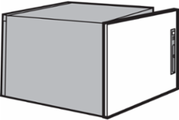 ProLine Rear Door for Sloped Tops, 700x600mm, Brushed SS304