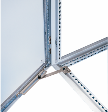 Door Stop Kit for Door Bars, Steel, 0.5 lb, Plated Finish