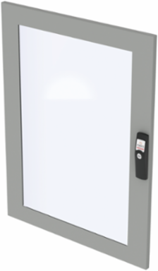 Aluminum Door with Glass Window for 600mm PC/SY, Thickness 2.3 Inch, Weight 19.9 lbs