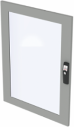 Aluminum Door with Glass Window for 600mm PC/SY, Thickness 2.3 Inch, Weight 19.9 lbs