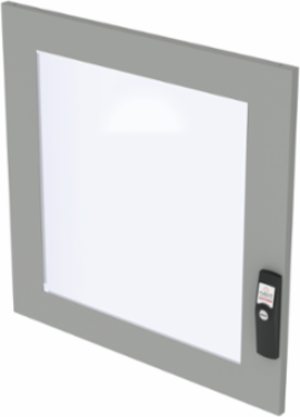 Window Doors for Upper Front, 21" monitor, fits 1600x600mm PC, Painted