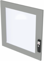 Window Doors for Upper Front, 21" monitor, fits 1600x600mm PC, Painted