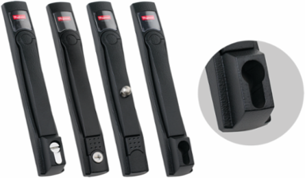 ProLine Flush Swing Handle Keylock, 10.67x1.50x.87, Black, Steel