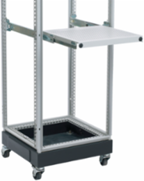 Frame Pull-Out Shelf 800x600mm Steel, Load Rating 110lbs, RAL 7035 Light Gray