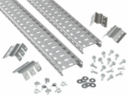 Full-Height Vertical Grid Straps 1600mm Steel, 1495x75mm Size, Galvanized Finish