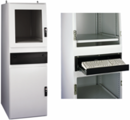 ProLine Gold Series Computer Workstation Type 12, 1800x800x600, Lt Gray, Steel