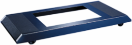 Mobile Base for 800x800/900mm Frames, Black Steel, 1000 lb Load Capacity