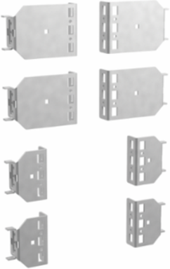 Frame-Reducing Brackets, 100mm Steel, Black, Powder Coated