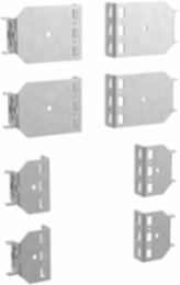 Frame-Reducing Brackets, 100mm Steel, Black, Powder Coated