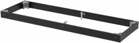 ProLine-DD Modular 100-mm Solid Plinth Base, fits 1800x600mm, Black, Steel