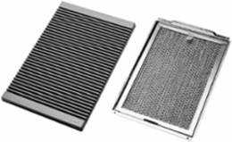 Vent with Filter Package Hardware Included, 300x200mm, Black, Plastic