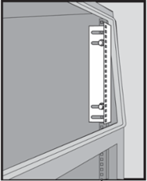 Rack Angle for ProLine Sloped-Front HMI Enclosure 17U, 30x2x4, Plated, Steel