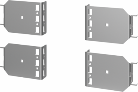 Frame-Reducing Brackets, 100mm Steel, Plated, 1.86 lbs