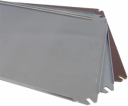 PolySafe Mounting Plate, 35.04x15.35x0.06, Powder Coated, Mild Steel
