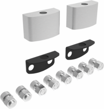 ProLine 170-Degree Hinge Kit, Light Gray Steel, Fits 600-800 mm Frames