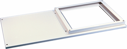 Double-Bay Air Conditioner Top 62.99 Inch x 62.68 Inch x 23.58 Inch, Painted Steel