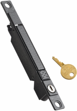 Flush Keylocking Steel Trigger Latch, Black, 100 Key Codes, Includes 2 Latches & 2 Keys